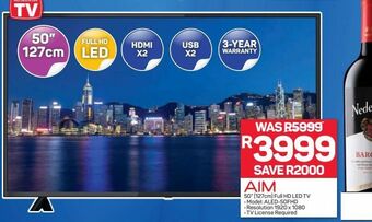 Pick n Pay Hypermarket Aim led tv 50" offer