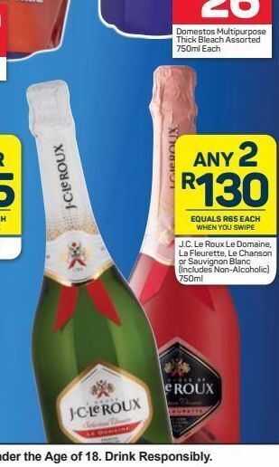 Pick n Pay Hypermarket J.c. le roux sparkling wine 2 offer