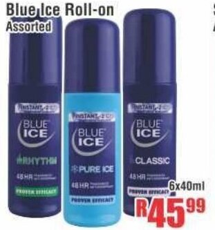 Devland Cash And Carry Blue Ice Roll-on Assorted 6x40ml offer