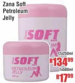 Devland Cash And Carry Zana Soft Petroleum Jelly 12x250ml offer