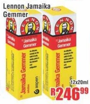 Devland Cash And Carry Lennon Jamaika Gemmer 12x20ml offer