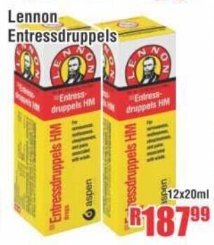 Devland Cash And Carry Lennon Entressdruppels 12x20ml offer