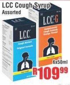 Devland Cash And Carry LCC Cough Syrup Assorted 6x50ml offer