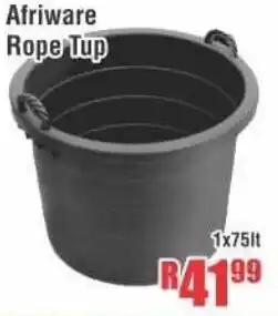 Devland Cash And Carry Afriware Rope Tup 1x75lt offer