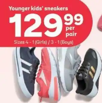 PEP Younger Kids' Sneakers Sizes 4 - 1 Girls/ 3 - 1 Boys offer