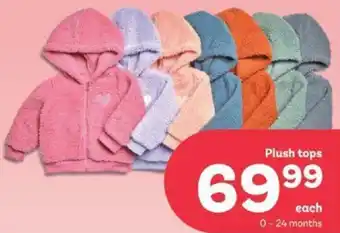 PEP Plush Tops 0 - 24 months offer