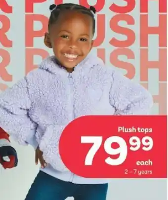PEP Plush Tops 2 - 7 Years offer