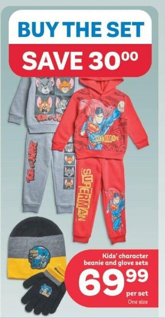 PEP Kids' Character Beanie and Glove Sets offer