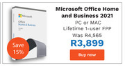 First Shop Microsoft Office Home And Business 2021 offer
