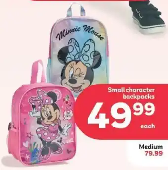 PEP Small Character Backpacks offer