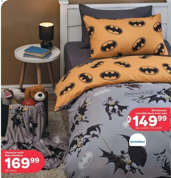 PEP SB Character Reversible Duvet Cover Sets offer