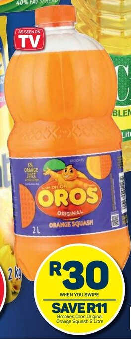 Pick n Pay Brookes Oros Original Orange Squash 2 Litre offer
