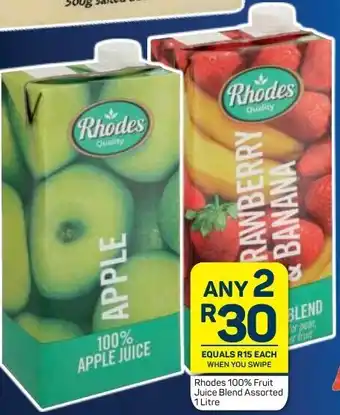 Pick n Pay Rhodes 100% Fruits Juice Blend Assorted 1L offer