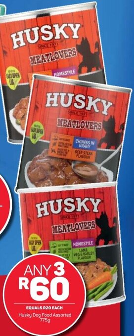 Pick n Pay Husky Dog Food Assorted 775g offer