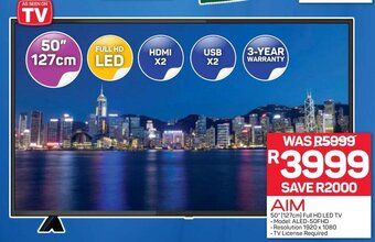 Pick n Pay AIM 50" 127cm Full HD LED TV offer