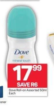 Pick n Pay Dove Roll-On 50ml offer
