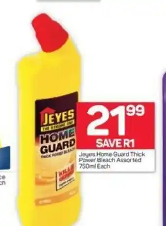 Pick n Pay Jeyes Home Guard Thick Power Bleach Asstd 750ml offer