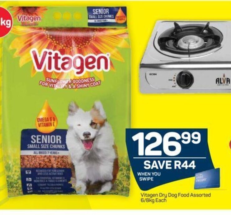 Vitagen Dry Dog Food Assorted 6/8kg offer at Pick n Pay