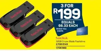 Pick n Pay SanDisk 32GB Cruzer Blade Flaskdrive offer