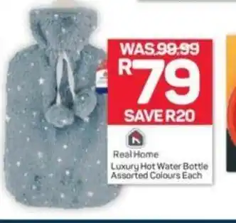 Pick n Pay Real Home Luxury Hot Water Bottle Asstd Colours offer