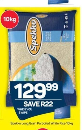 Pick n Pay Spekko Long Grain Parboiled White Rice 10kg offer