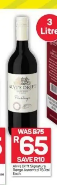 Pick n Pay Alvi's Drift Signature Range Asstd 750ml offer
