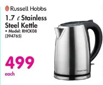 Makro Russell Hobbs Steel Kettle 1.7L Stainless offer