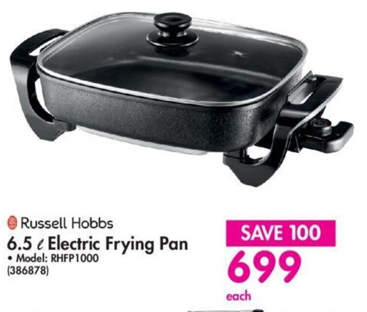 Russell Hobbs Electric Frying Pan 6.5L offer at Makro