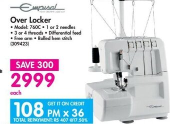 Makro Over Locker offer