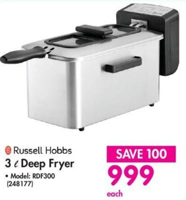 Russell Hobbs Deep Fryer 3L offer at Makro