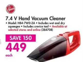 Makro Hand Vacuum Cleaner 7.4V offer