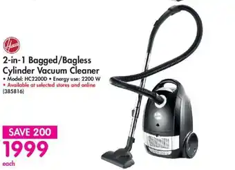 Makro Cylinder Vacuum Cleaner 2-in-1 Bagged/Bagless offer