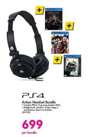PS4 Action Headset Bundle