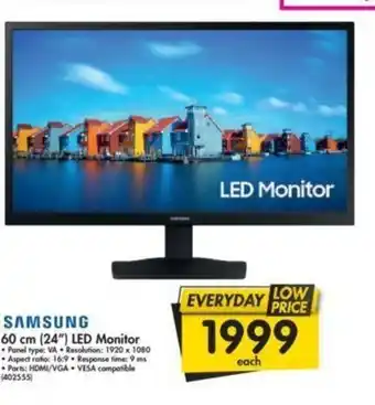 Makro Samsung 60cm 24" LED Monitor offer