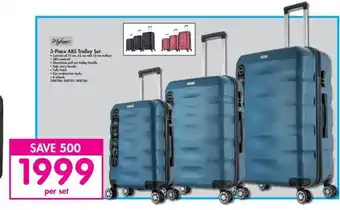 Makro ABS Trolley Set 3-Piece offer