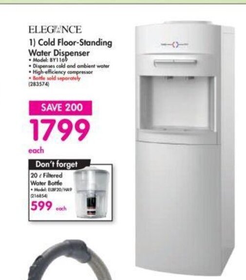 Elegance Cold FloorStanding Water Dispenser offer at Makro
