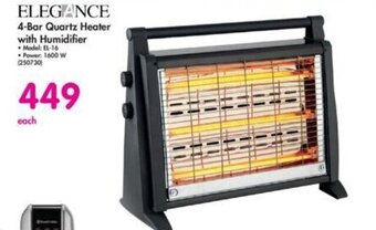 Makro Elegance 4-Bar Quartz Heater with Humidifier offer