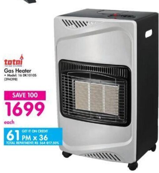 Tatai Gas Heater offer at Makro