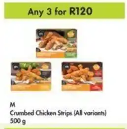 Makro Crumbed Chicken Strips 500g M offer