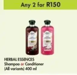 Herbal Essences Shampoo or Conditioner 400ml