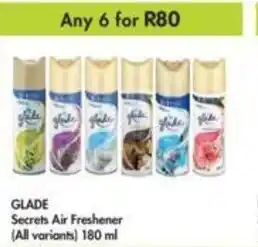 Makro Glade Secrets Air Freshener 180ml offer
