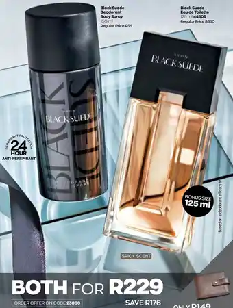 Black Suede Eau de Toilette 125ml /Black Suede Deodorant Body Spray 150ml