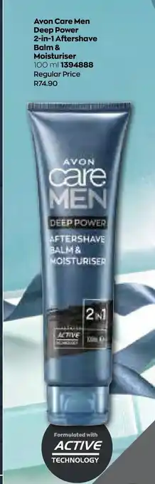 AVON Avon Core Men Deep Power 2-in-1 Aftershave Balm & Moisturiser 100ml offer
