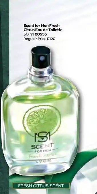 AVON Scent For Men Fresh Citrus Eau de Toilette 30ml offer
