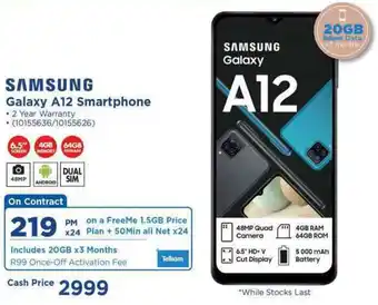 HiFi Corp Samsung Galaxy A12 Smartphone offer