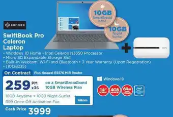 HiFi Corp SwiftBook Pro Celeron Laptop offer