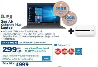 HiFi Corp Life Zed Air Celeron Plus Laptop offer
