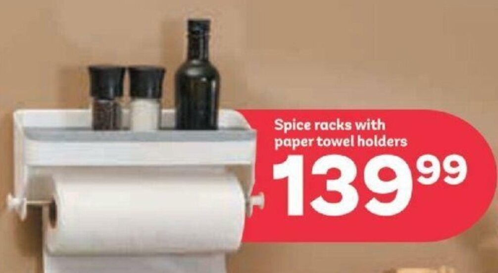 Spice Racks with Paper Towel Holders offer at PEP