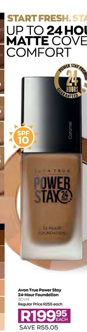 AVON Avon True Power Stay 24-Hour Foundation 30ml offer
