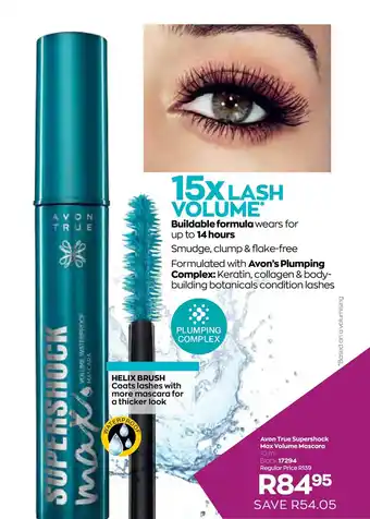 AVON Avon True Supershock Max Volume Mascara offer